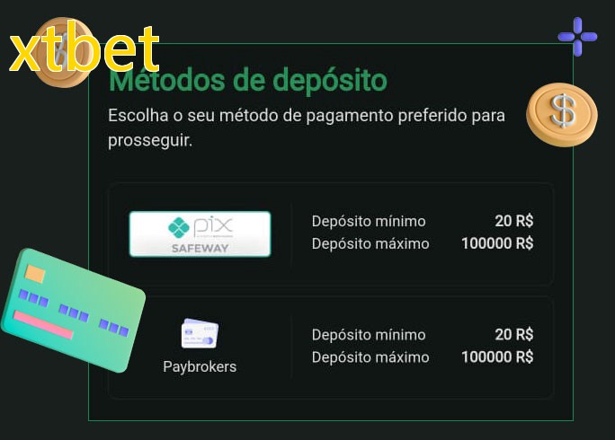 O cassino xtbetbet oferece uma grande variedade de métodos de pagamento